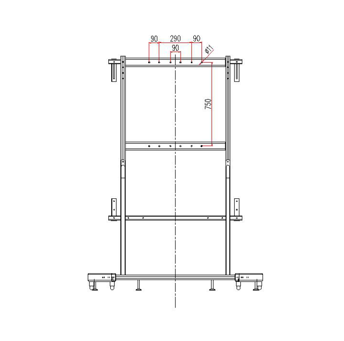 Stand mobile per lavagne interattive utilizzate con proiettori 1