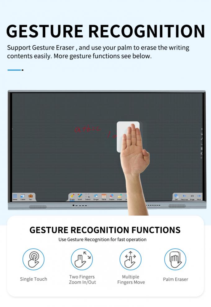 Iboard Nuovo prodotto Display intelligente 98" 4K Display interattivo a pannello piatto Display touch screen di grandi dimensioni Monitor per sala riunioni 4