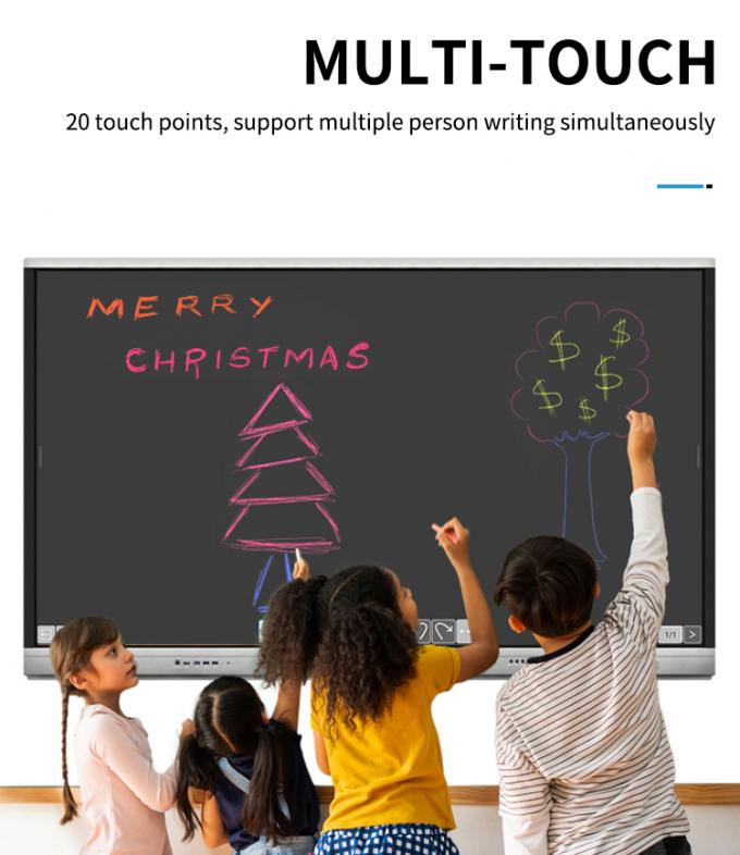 Iboard Nuovo prodotto Display intelligente 98" 4K Display interattivo a pannello piatto Display touch screen di grandi dimensioni Monitor per sala riunioni 5