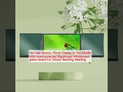 Vendita calda Fabbrica Display da 75 pollici al centro con lavagna interconnessa lavagna bianca lavagna verde per la riunione di insegnamento scolastico