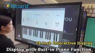 Schermo piatto interattivo da 75 pollici per riunioni