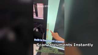 iBoard IFPD con scanner per documenti