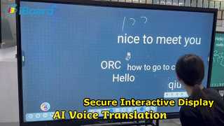 Touch screen interattivo sicuro per riunioni