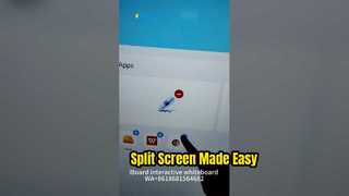 Controlla come impostare la visualizzazione simultanea di 2 app sul pannello iBoard, per favore.