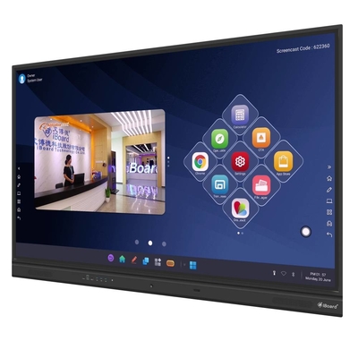 iBoard 75 86 Inch Smart Touch Screen Interactive Board Display Interactive Whiteboard Per la sala riunioni della classe