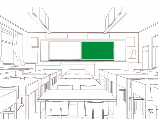 Scuola universitaria interattiva Smart Black ChalkBoard Whiteboard Greenboard Touch Panel Display 75 86 98 pollici per l'educazione