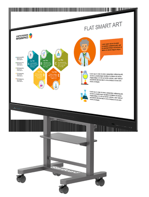 Display interattivo a schermo piatto da 98 pollici Smart Board per ufficio scolastico