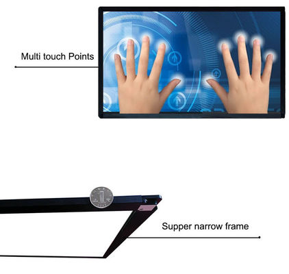 19"65"75"86" Multi IR Touch Screen Frame Overlay Interactive Ir Frame Per Smart TV Interact Monitor