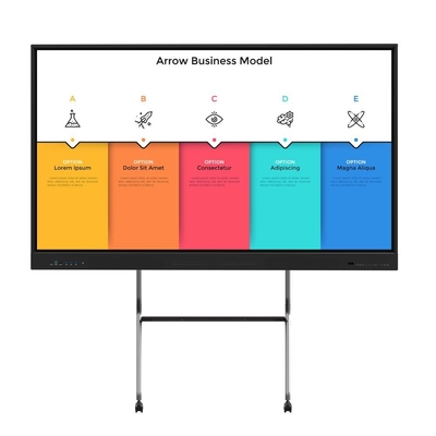 LCD Smart Board Display Meeting Digital Interactive Whiteboard Scuola Insegnamento Educazione Smart Board elettronico 4k
