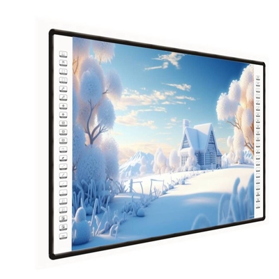 Interactive Projector Board 4K 82 85 102 Inch Side Bar 10 Touch Points USB PC Pen Finger Writing White Board Per le scuole