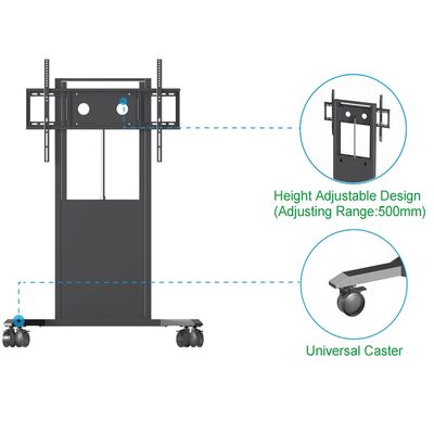 Supporto da terra per TV con lavagna interattiva per schermi da 65/75/86 pollici