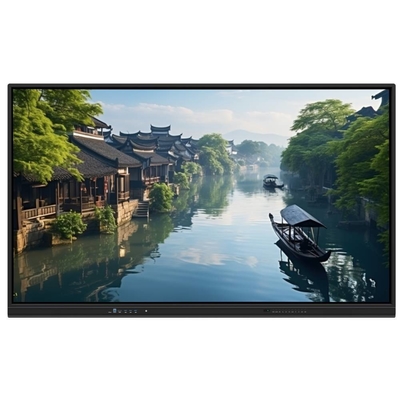 Anti-abbagliamento vetro temperato 86 pollici touch panel schermo infrarosso touch whiteboard multifunzionale con pc board