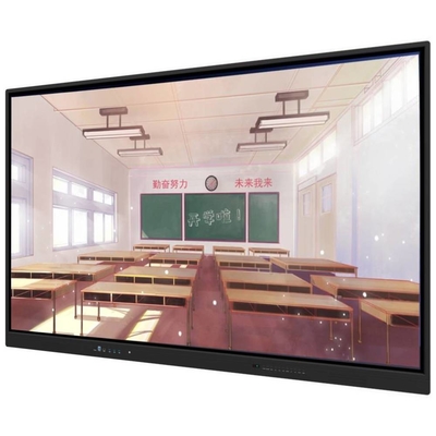 Smart Interactive Whiteboard 4K HD Touch Screen Vetro temperato Riconoscimento gestuale per insegnare ai bambini delle scuole