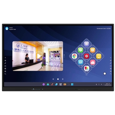 LCD Smart board 110 pollici Display interattivo per grandi sale riunioni di classe aziendale