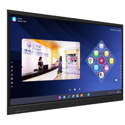 Interattiva 4K Ultra HD Smart Board con Wall Mount Speaker Camera Mic incorporato in All In One PC Board per l'educazione