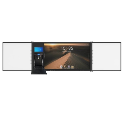 Fotocamera di riconoscimento facciale vocale AI integrata in lavagna interattiva con display multi-touch da 75 pollici Android Windows System