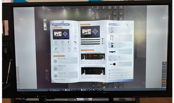 Tavola nera intelligente con telecamera per documenti Sistema doppio per l'insegnamento interattivo