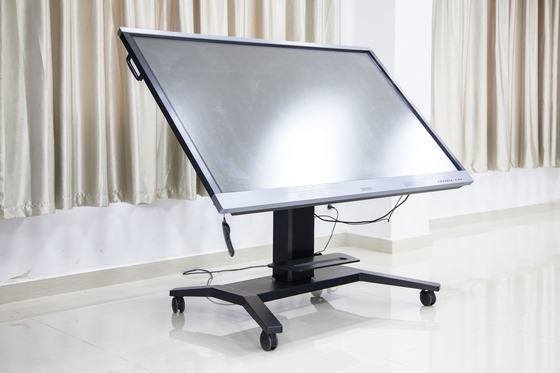 Interactive Smart Board Stand con inclinazione e altezza regolabile per schede di dimensioni 55 ~ 86 pollici
