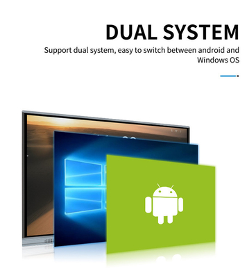 55/65/75/86/98 Inch Smart TV Monitors All In One PC Tavola bianca interattiva per ufficio