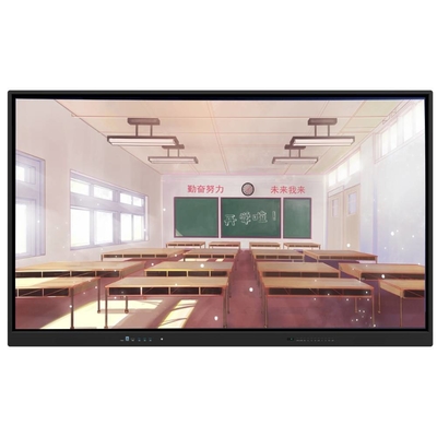 86 pollici Android 13 20 punti di contatto 220V alimentazione interattiva touchscreen 4K lavagna con microfono per l'istruzione