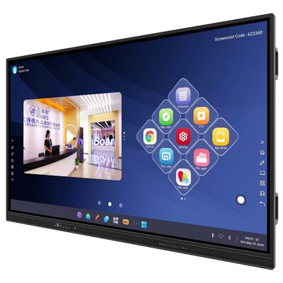 Ultimo schermo touch interattivo monitor 75 pollici per l' educazione Corporate Display