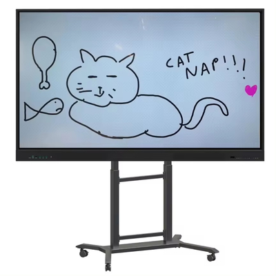 iBoard TV Mobile Cart TV Mount Altezza regolabile 42''- 86 "interattivo pannello piatto
