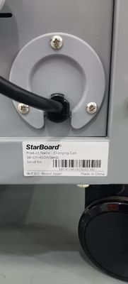 CE Carica corrente alternata Carica corrente continua e USB Tipo A Tipo C Cassaforte di archiviazione iPad Cesto di ricarica mobile Armadio di ricarica con ruote