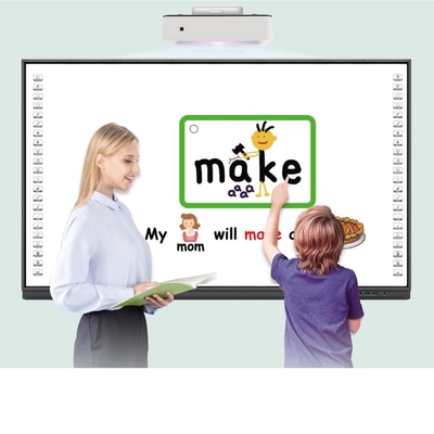Macchina didattica digitale elettronica Tavola bianca Finger Touch Smart Tavola bianca interattiva con proiettore HD per la scuola