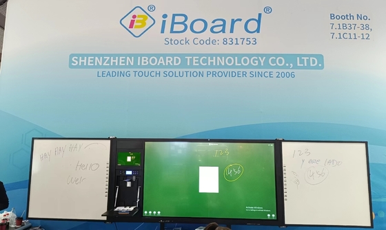 iboard di fabbrica diretta 75 pollici chiudibile, registrabile, interconnesso Blackboard Smart Whiteboard Interattivo Display a pannello piatto tutto in uno con supporto stand