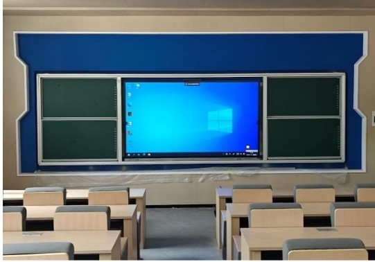 Tavola nera intelligente interattiva con funzione di condivisione dell'aria opzionale per presentazioni dinamiche e riunioni nelle scuole