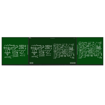 Intelligent Blackboard 86 98 Inch Large Display Android OPS Camera Mic Dual System Con Software didattico APP per l'uso dell'insegnamento universitario