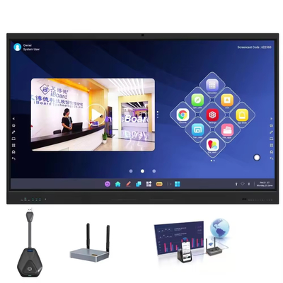 75 pollici All In One Interattivo pannello piatto Interattivo display Smart Teaching Board Smart Touch Screen Board