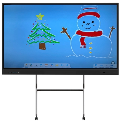 Ultimo Android 14 LCD Smart Board 75" Interattivo Pannello Piatto Per L'Educazione Luogo di Lavoro