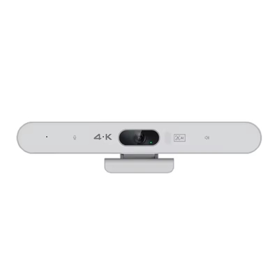 Nero Bianco Facile installazione 4K Webcam Video Conference Camera Usb AI Auto Tracking 2160p Webcam Tracking con altoparlante Audio della sala conferenze