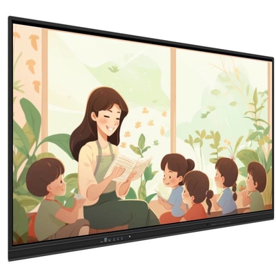 Touch Method Finger Pen Smart Board con altoparlanti integrati LCD Smart Board 65 75 86 98 Inch Software didattico Screen Recorder Screenshot Wireless Share For Training Class Office
