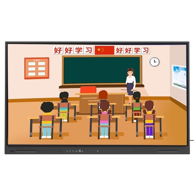 Interactive Flat Panel 98 110 Inch Large TV Smart Touch Screen Android Pc Google Store Wifi Software didattico Strumenti Nuvole Risorse per ufficio scolastico