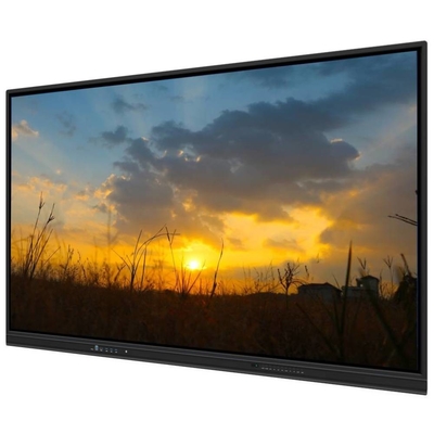 4K 65 75 86 98 110 pollici pannello temperato anti abbagliamento Interattivo Smart Whiteboard IR Monitor Super Slim Frame computer monitor per riunioni scolastiche evento di formazione