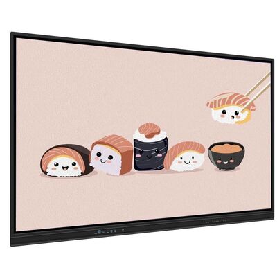 4K 65 75 86 98 110 pollici pannello temperato anti abbagliamento Interattivo Smart Whiteboard IR Monitor Super Slim Frame computer monitor per riunioni scolastiche evento di formazione