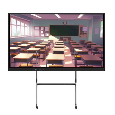 4K 65 75 86 98 110 pollici pannello temperato anti abbagliamento Interattivo Smart Whiteboard IR Monitor Super Slim Frame computer monitor per riunioni scolastiche evento di formazione