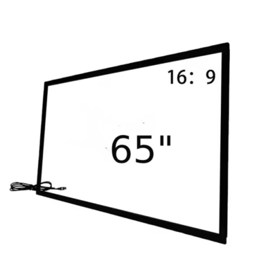 Cornice IR aperta 19 32 55 65 pollici cornice touch opzionale con vetro temperato e cavo di connessione USB per chiosco totem segnaletica applicazione monitor TV
