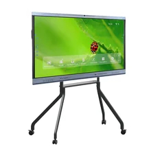 Nuova versione Sistema Android Interattivo pannello piatto con contrasto elevato 1200:1 E velocità del cursore 100 Dot/S 20 Touch Point supportato con schermo condividere lavagna interattiva