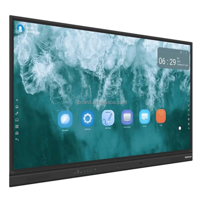 Fornitura di corrente alternata e angolo di visione di 178° Educazione Interattivo Display a pannello piatto per esigenze educative Tavola bianca interattiva Android 13 e 14