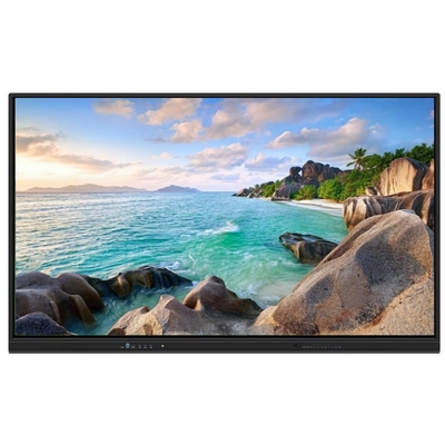 Migliora la tua esperienza di conferenza con la nostra fotocamera integrata HD QLED Android 13 per conferenze opzionali Display interattivo a pannello piatto
