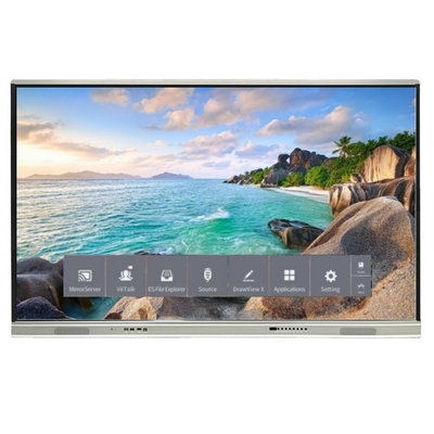 Nuova versione Sistema Android Interattivo pannello piatto con contrasto elevato 1200:1 E velocità del cursore 100 Dot/S 20 Touch Point supportato con schermo condividere lavagna interattiva