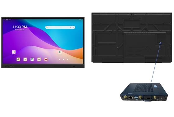 Nuovo arrivo di fabbrica 2025 iBoard OPS Computer Mini PC integrato Android 13 EDLA Per IR Interactive Whiteboard Smart Touch Screen