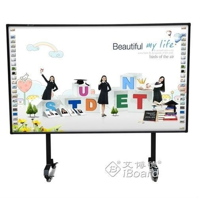 120 punti/secondo Cursor Blink Rate IR Interactive Whiteboard con vetro temperato da 4 mm e certificati CCC / CE / FCC / RoHs