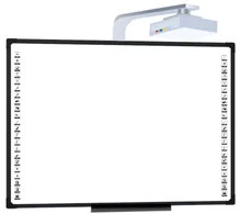 Tavola bianca interattiva a LED con telecamera integrata o esterna opzionale e microfono montato a parete / stand mobile ≥IP5X