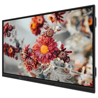 65 75 86 pollici Interattivo Touch Screen Monitor Metallo 2x15W Altoparlanti WIFI Bluetooth Wireless Condividere da PAD Telefono Laptop per l'istruzione scolastica Prestazioni di ufficio