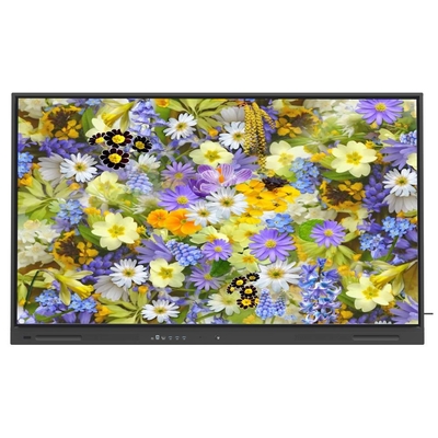 Tavola bianca interattiva a LED Montaggio a parete o stand mobile Monitor touch screen interattivo Bluetooth HDMI USB Wifi Tavole intelligenti per riunioni dell'ufficio dell'università primaria