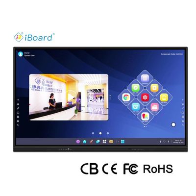 Iboard Nuovo prodotto Display intelligente 98" 4K Display interattivo a pannello piatto Display touch screen di grandi dimensioni Monitor per sala riunioni